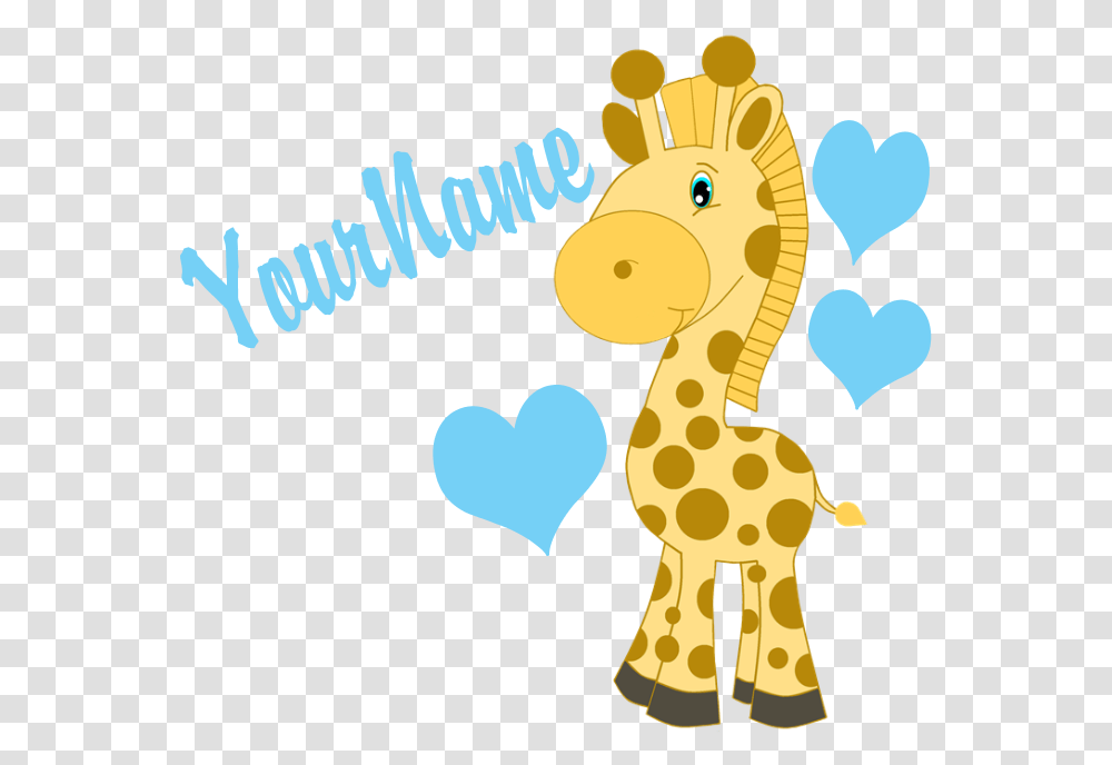 Personalizable Blue Baby Giraffe Puzzle Cartoon, Mammal, Animal, Gecko, Lizard Transparent Png