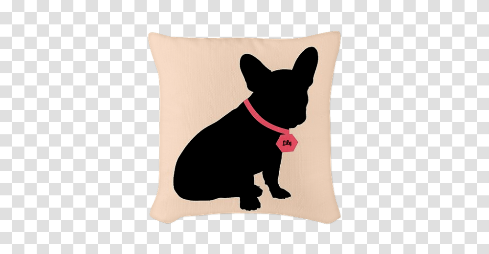 Personalizable French Bull Dog Burlap Throw Pillow Pillows, Cushion, Pet, Canine, Animal Transparent Png