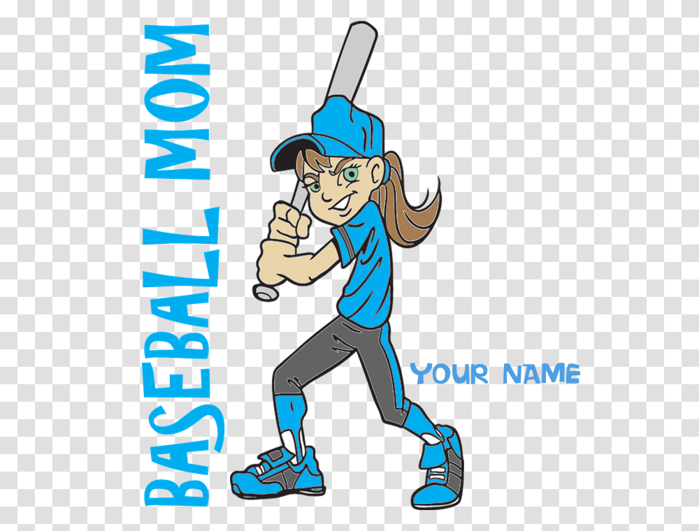Personalized Baseball Mom Neck Tie, Poster, Advertisement, People Transparent Png