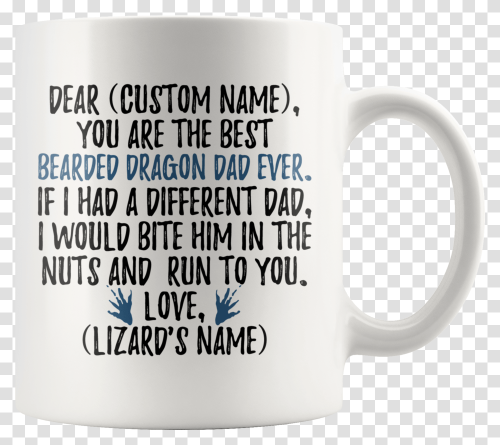 Personalized Best Bearded Dragon Dad Coffee Mug 11 Oz Mug, Coffee Cup Transparent Png