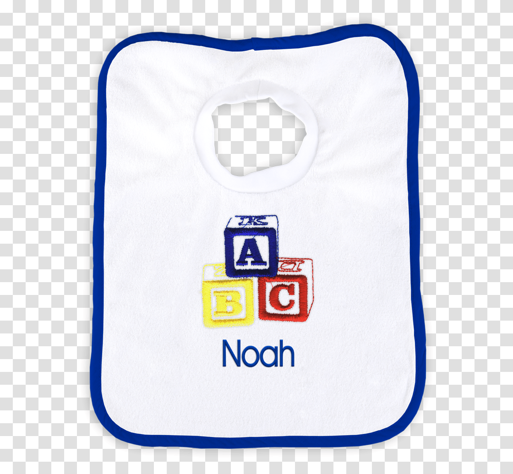 Personalized Bib With Abc Blocks Primary Label, First Aid Transparent Png