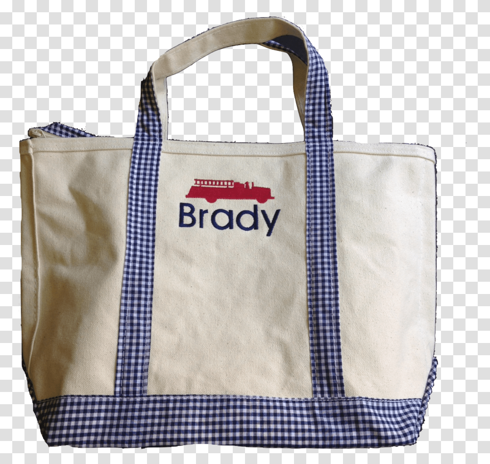 Personalized Boys Navy Gingham Tote Bag Tote Bag, Handbag, Accessories, Accessory, Shopping Bag Transparent Png