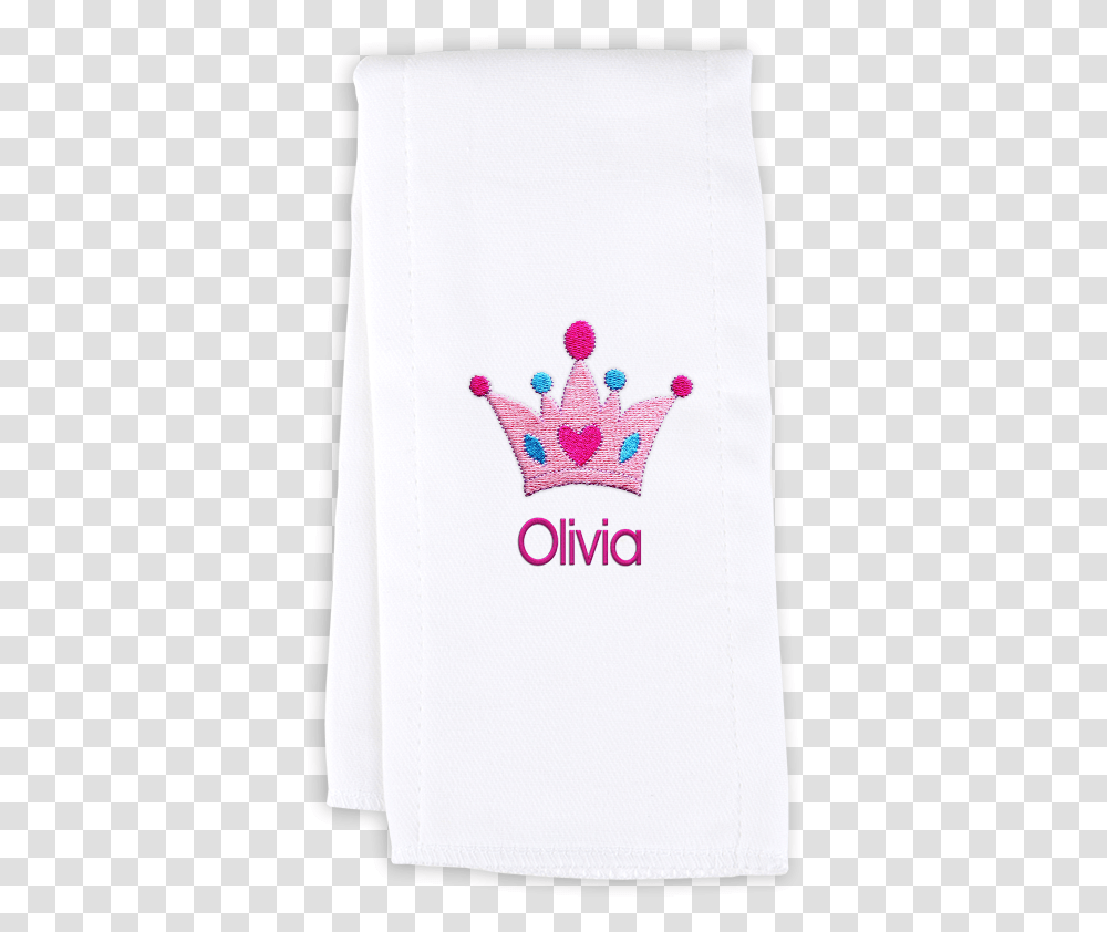 Personalized Burp Cloth With Crown Sock, Clothing, Apparel, Accessories, Rug Transparent Png
