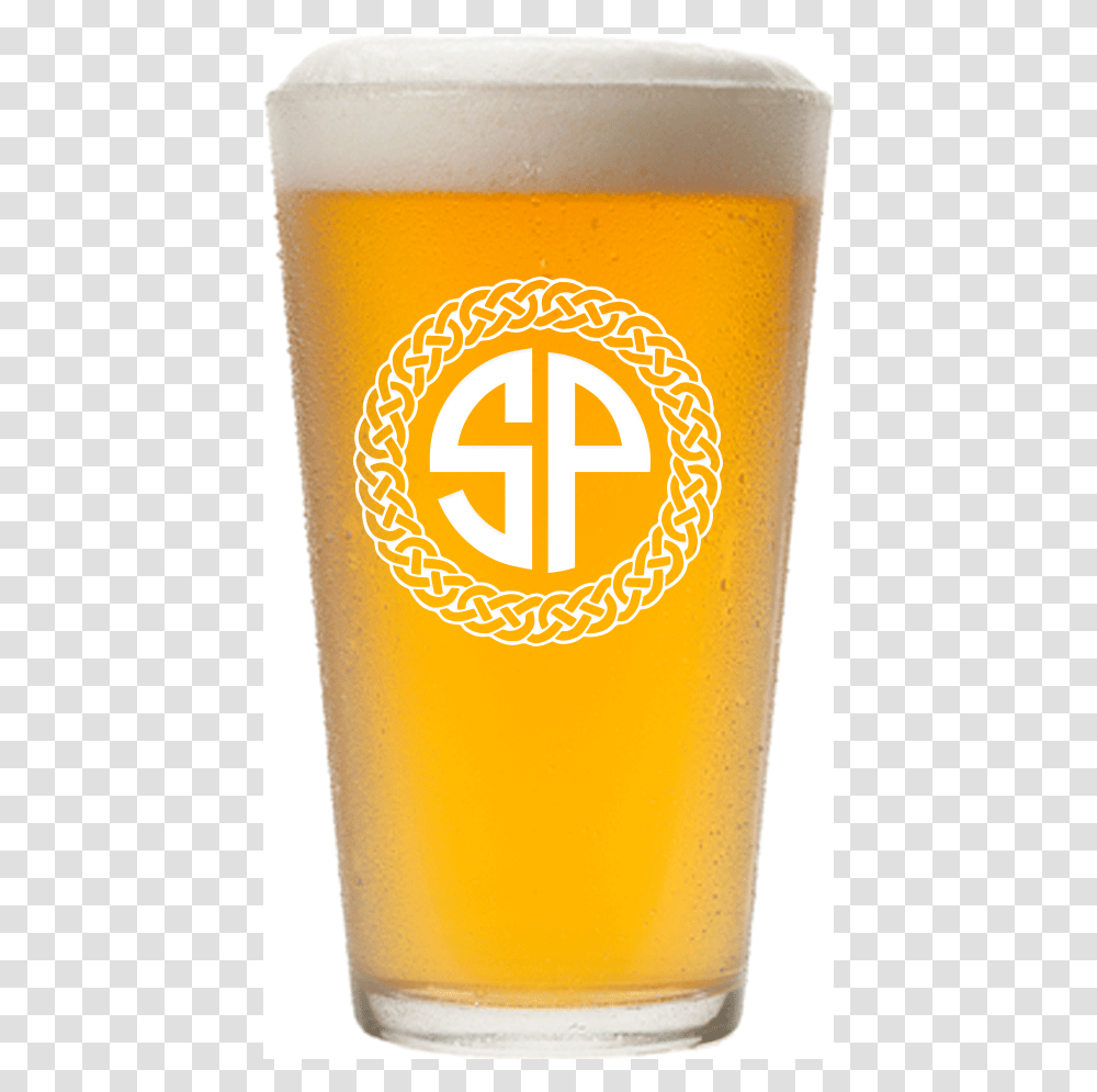 Personalized Celtic Circle Two Letter Monogram Pint Pint Glass, Beer, Alcohol, Beverage, Drink Transparent Png
