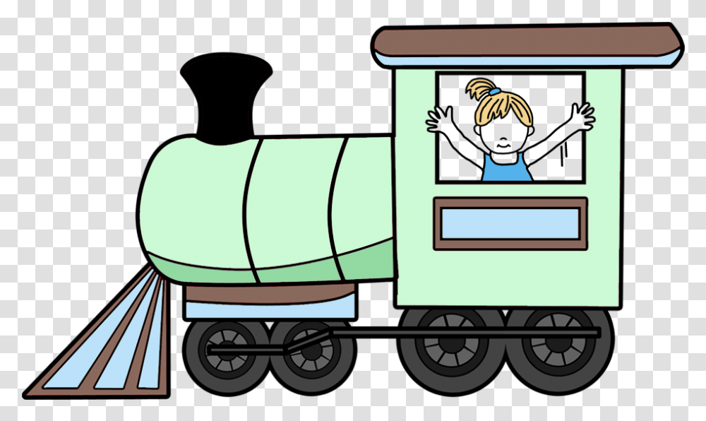 Personalized Christmas Ornament Girl Train Cartoon, Transportation, Vehicle, Locomotive Transparent Png
