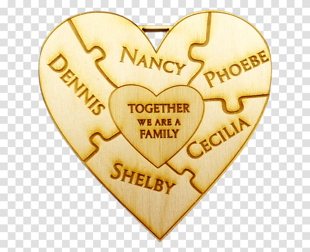 Personalized Family Christmas Ornaments Heart, Plectrum Transparent Png