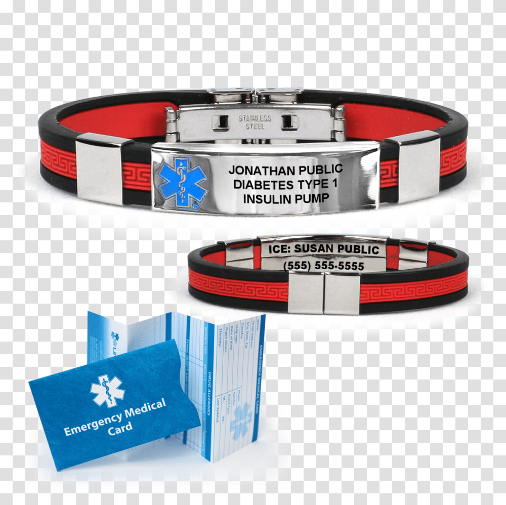 Personalized Medic Alert Bracelet, Accessories, Accessory, Buckle, Collar Transparent Png