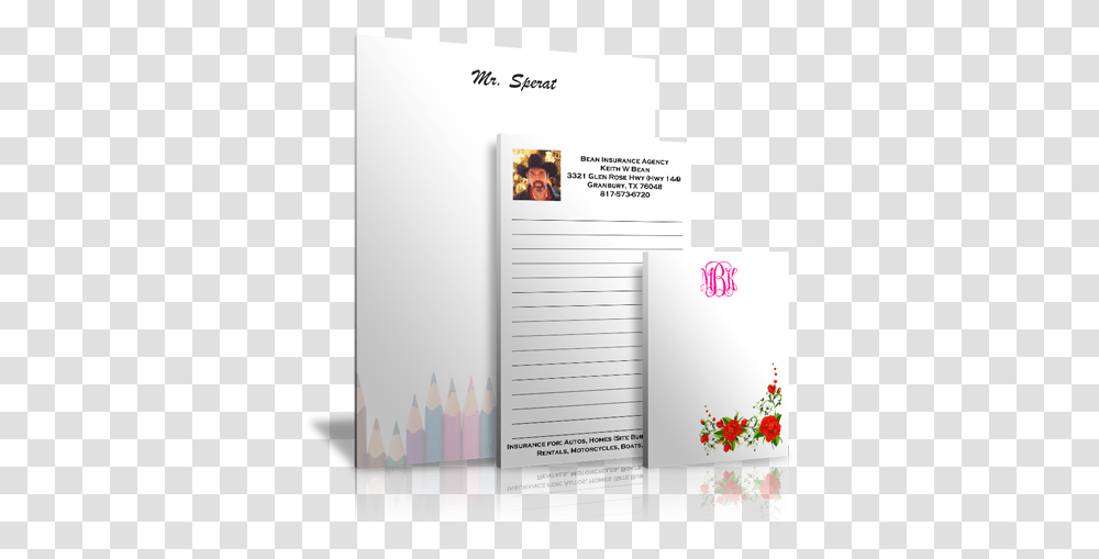 Personalized Notepads Vertical, Text, Page, Advertisement, Paper Transparent Png