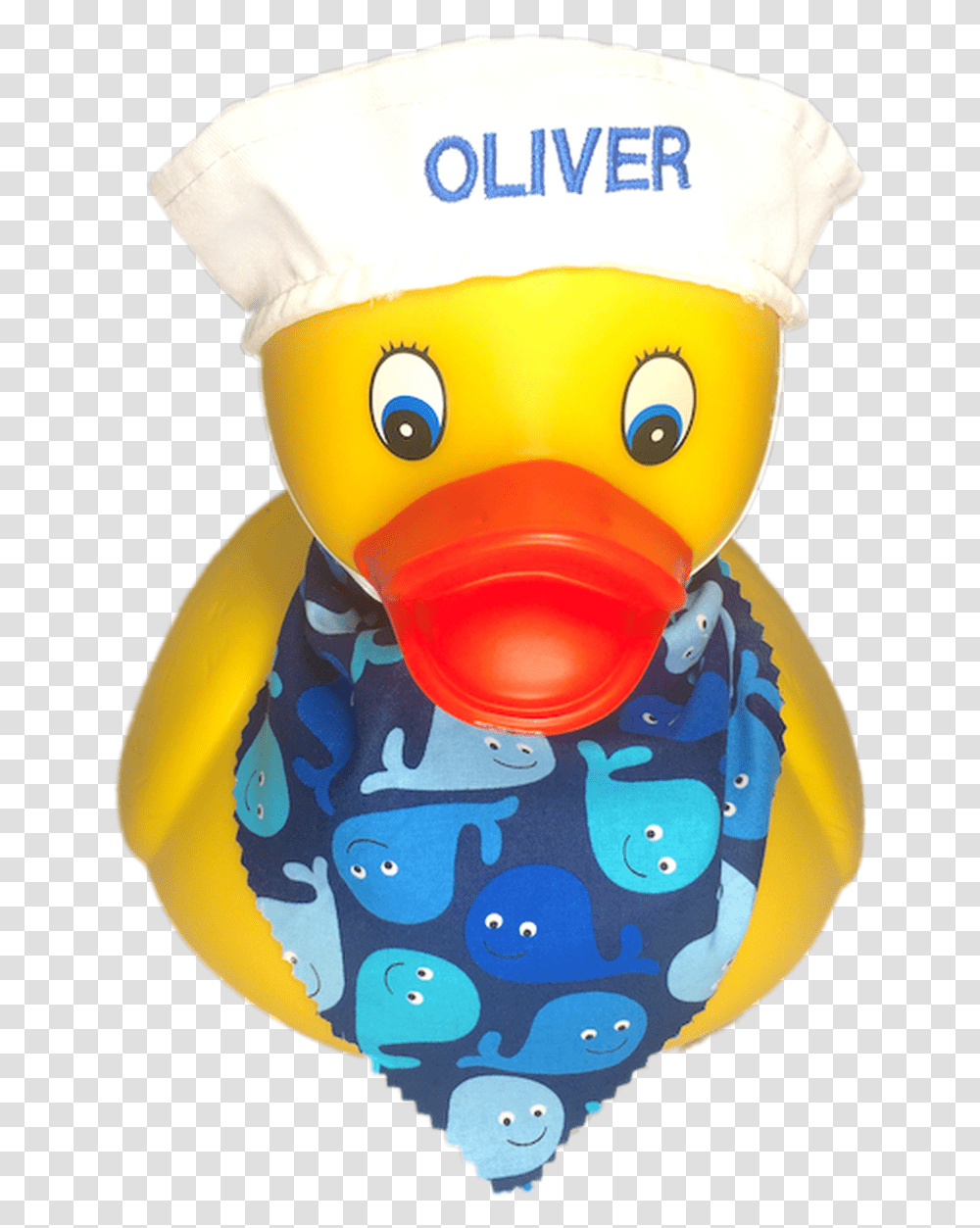 Personalized Rubber Duck With Sailor S Cap Amp Bandana Rubber Duck Character, Toy, Chef Transparent Png