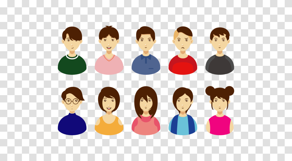 Personas Vector, Hair, Crowd, Audience Transparent Png