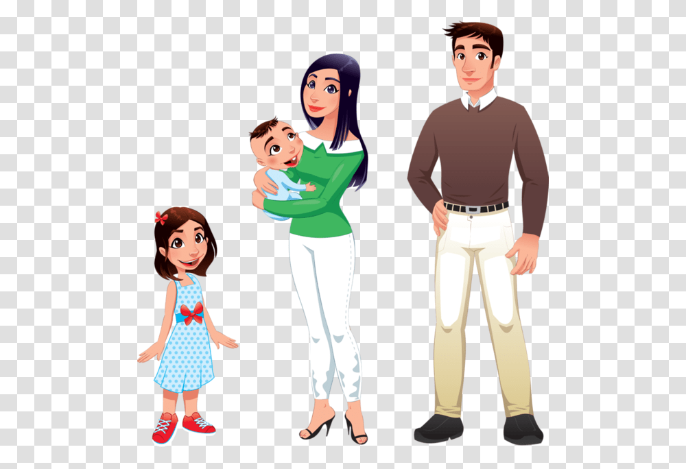 Personnages Illustration Individu Personne Gens Family, Human, People, Shoe, Footwear Transparent Png