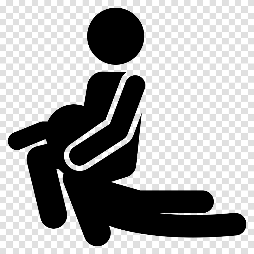 Persons Icon, Sitting, Hammer, Tool, Chair Transparent Png