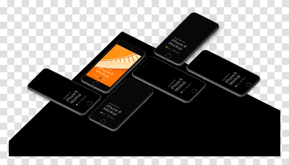 Perspective Iphone 8 Mockup, Paper, Business Card, Mobile Phone Transparent Png