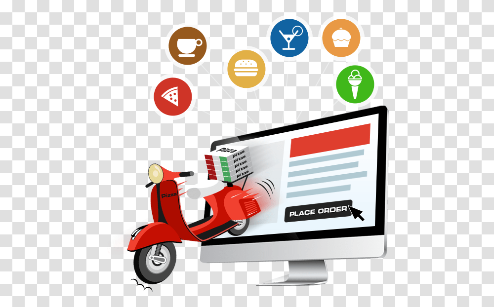 Perspicacious Clipart Online Food Order, Vehicle, Transportation, Label Transparent Png