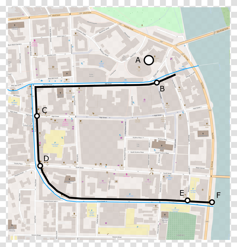 Perth Town Walls Plan Plan, GPS, Electronics, Plot, Map Transparent Png