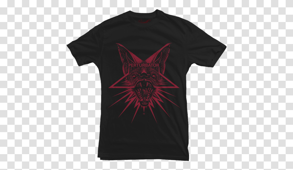 Perturbator Red Bat Black Keys Lets Rock T Shirt, Apparel, T-Shirt Transparent Png