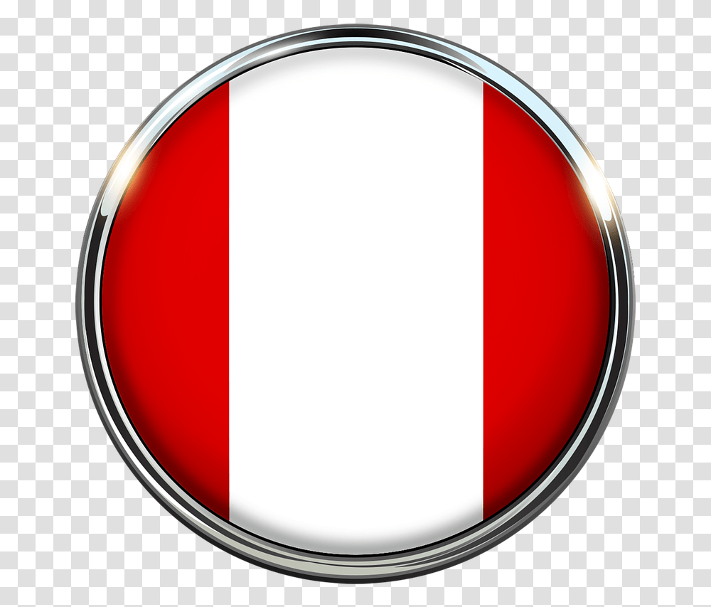 Peru Flag Circle Fondo De Peru, Symbol, Logo, Trademark, Label Transparent Png