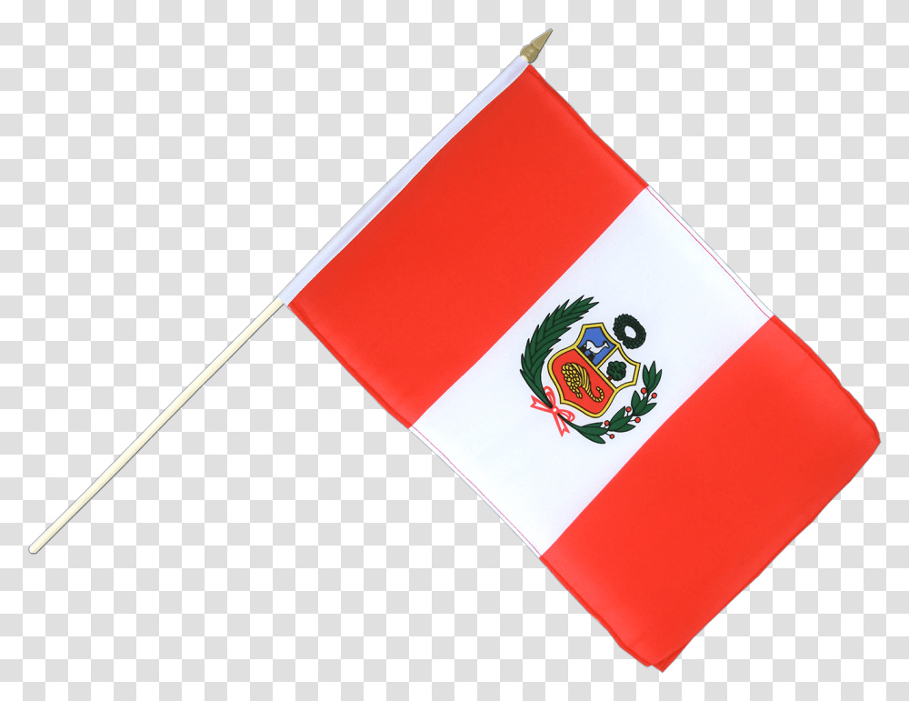 Peru Flag Peru Flag On A Stick, American Flag, Label Transparent Png