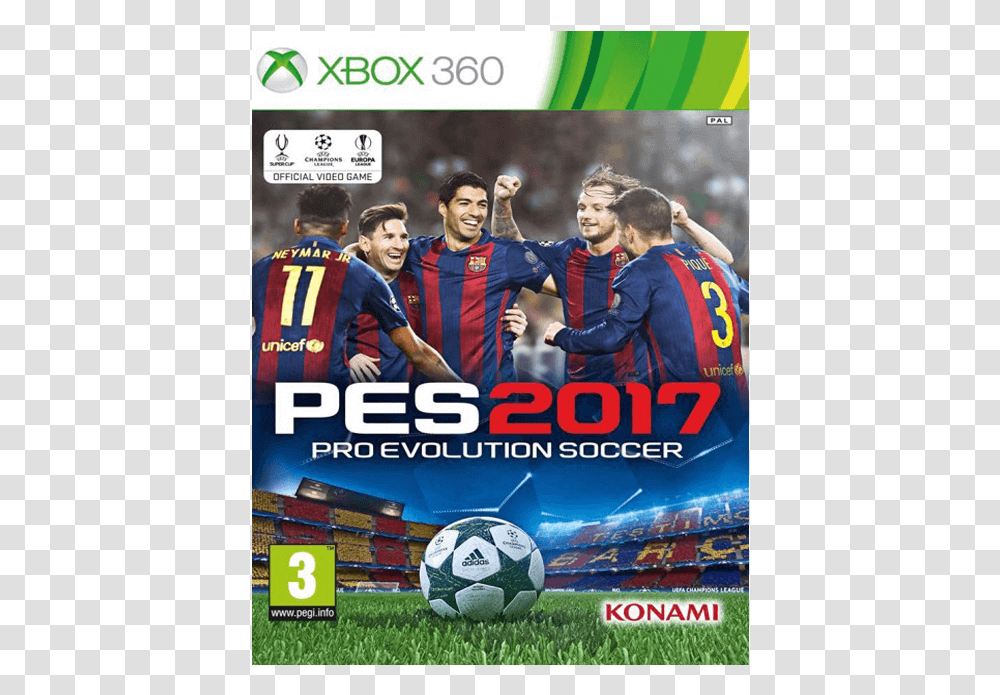 Pes 2017 Xbox, Soccer Ball, Football, Team Sport, Person Transparent Png