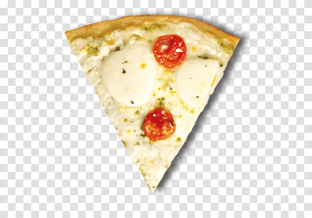 Pesto And Fresh Mozzarella Pizza Pizza Slice Pizza Cheese, Egg, Food, Bread, Plant Transparent Png