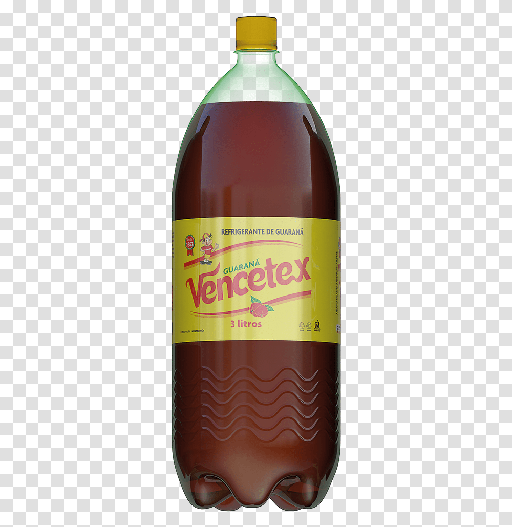 Pet 3l Guarana Vencetex Refrigerante Vencetex, Bottle, Beverage, Drink, Beer Transparent Png