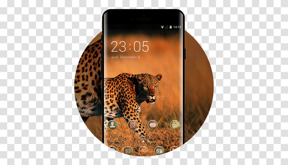 Pet Animal Theme Leopard Walking Grass Wallpaper Free Smartphone, Mammal, Wildlife, Panther, Jaguar Transparent Png
