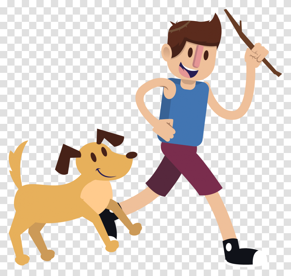 Pet Clipart Boy Dog, Person, Human, Standing, Female Transparent Png