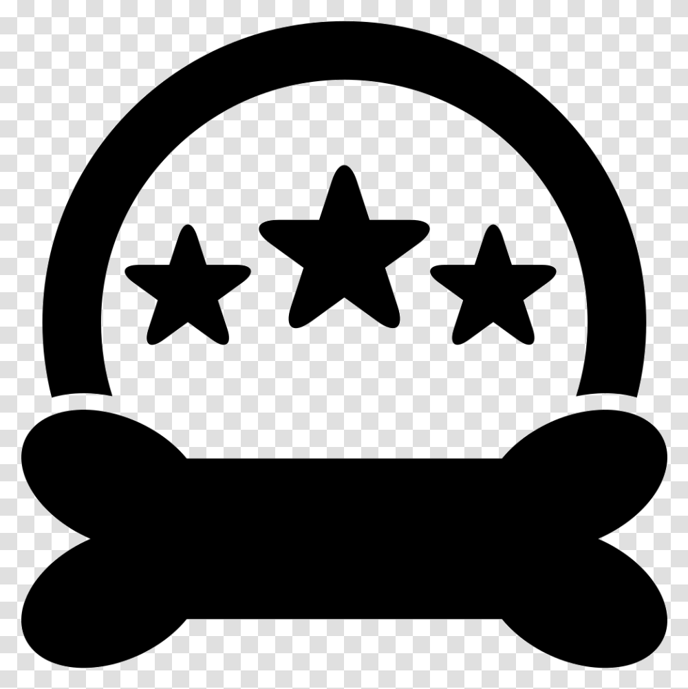 Pet Hotel Symbols Of Three Stars A Semicircle And A Five Star Hotel Icon, Star Symbol, Cow, Cattle, Mammal Transparent Png