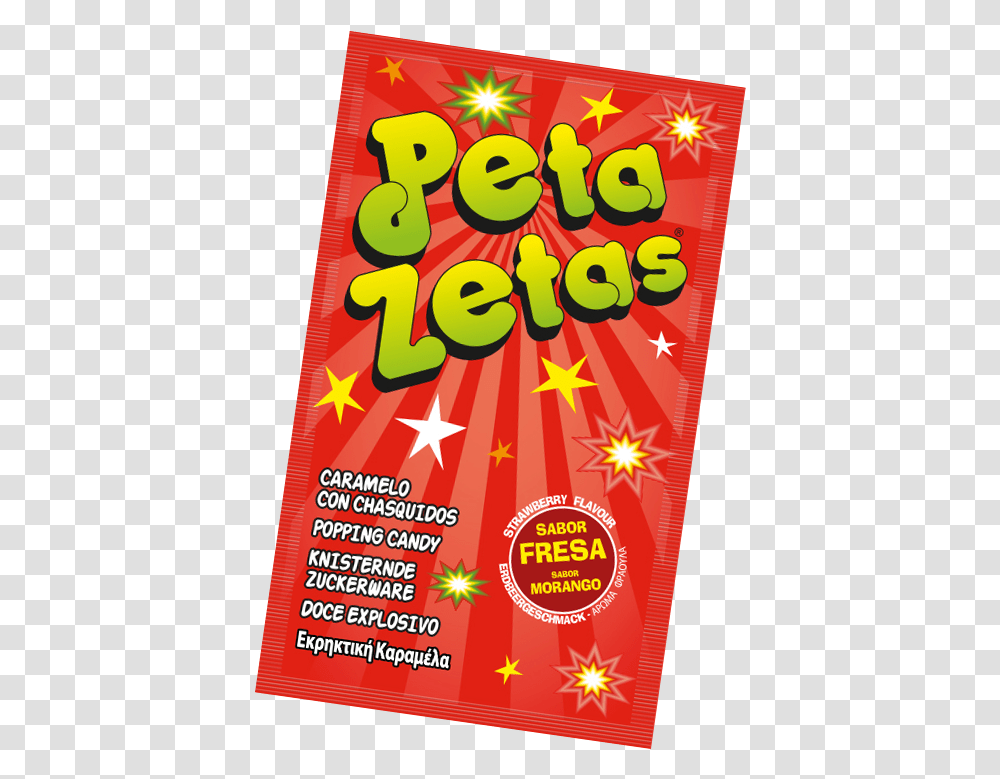 Peta Zetas Sabor Fresa Snack, Advertisement, Flyer, Poster, Paper Transparent Png