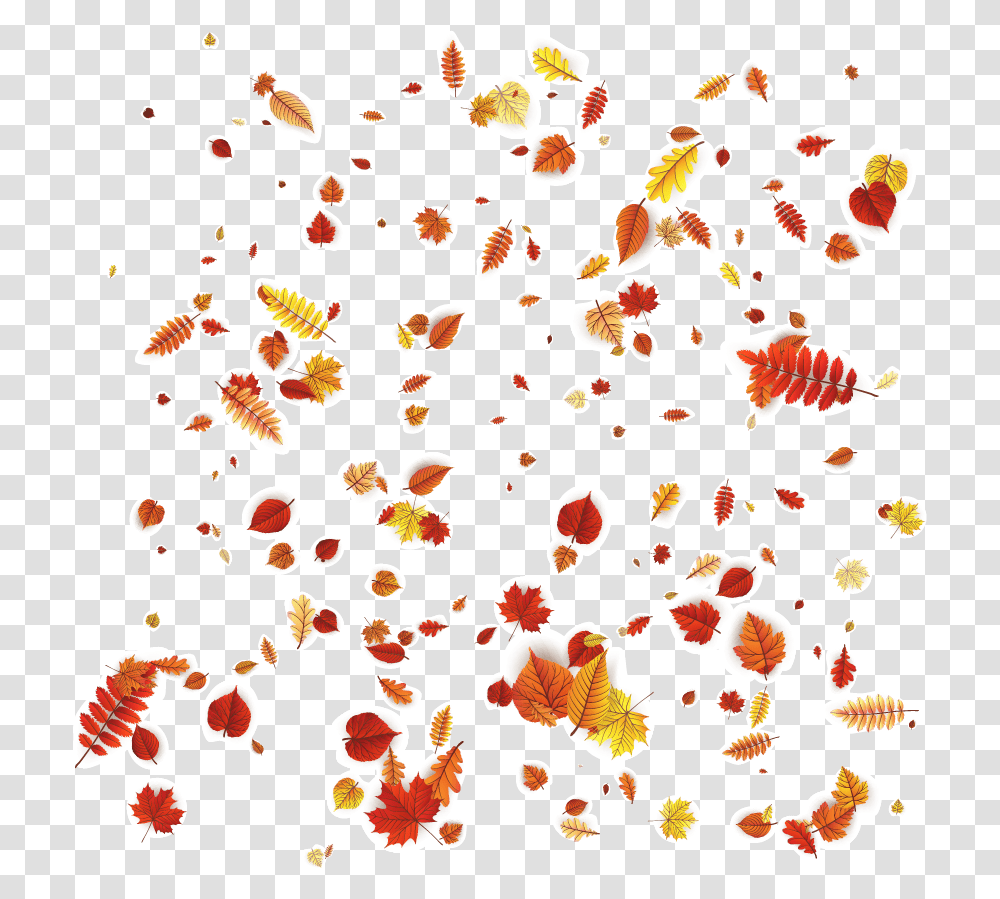 Petal Leaves Autumn Orange Vector Design Pattern Clipart Autumn Leaves Falling, Confetti, Paper, Rug, Sprinkles Transparent Png