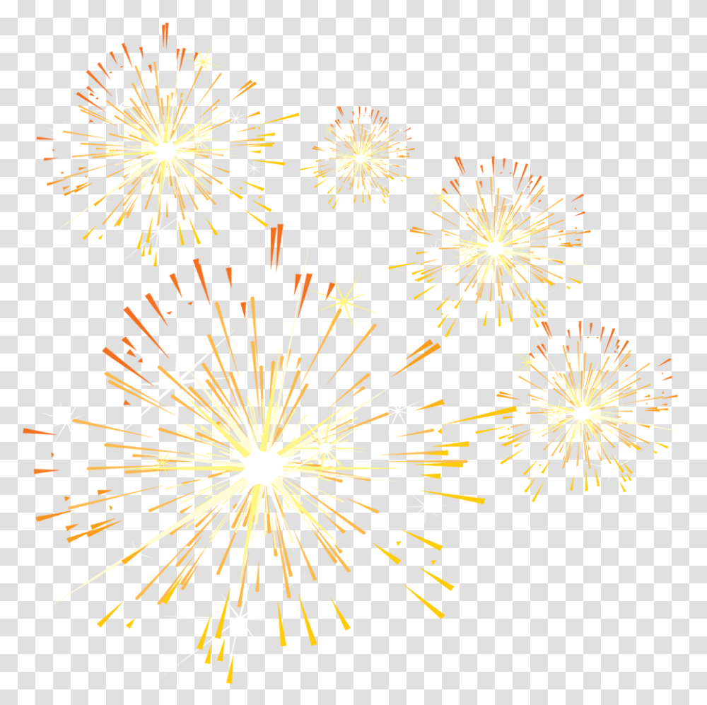 Petal Pattern Golden Simple Gold Fireworks, Nature, Outdoors, Night Transparent Png