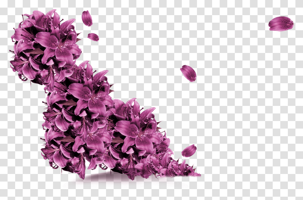 Petal Vector Purple Flower Purple Flowers Vectors, Plant, Blossom, Geranium, Flower Arrangement Transparent Png