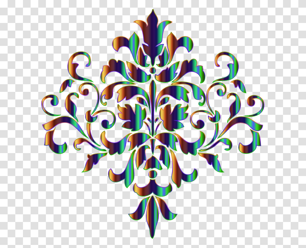 Petalvisual Artsflower Damask Pattern, Ornament, Fractal, Floral Design Transparent Png