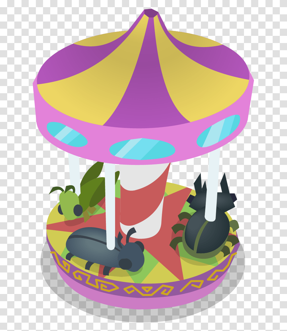 Petcarosaul Child Carousel, Hat, Amusement Park, Stand Transparent Png