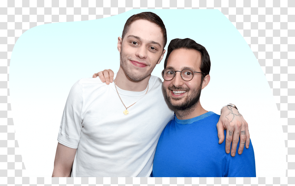 Pete Davidson And Jason Orley, Person, Human, Glasses, Accessories Transparent Png