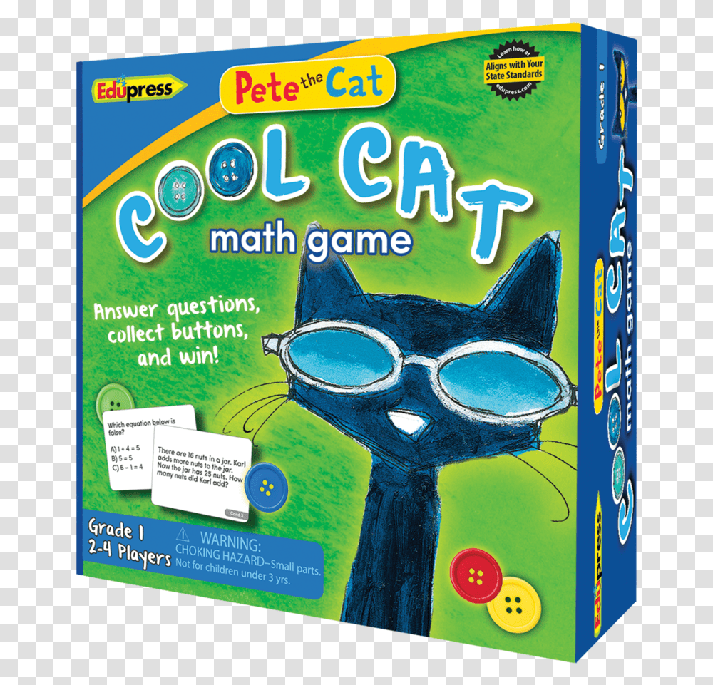 Pete The Cat Cool Cat Math Game, Advertisement, Poster, Flyer, Paper Transparent Png