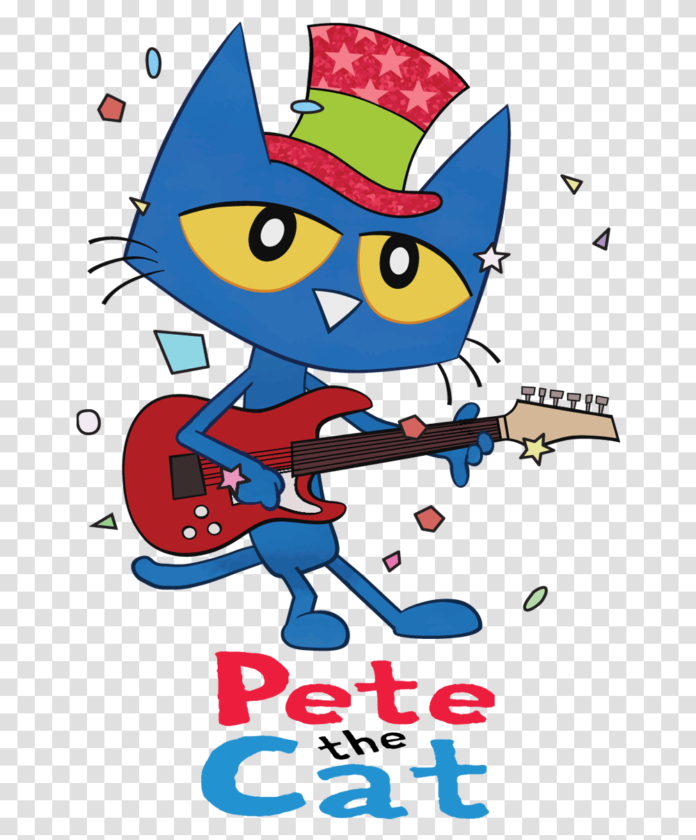 Pete The Cat Pete The Cat Amazon Prime Show, Guitar, Leisure Activities, Musical Instrument, Angry Birds Transparent Png