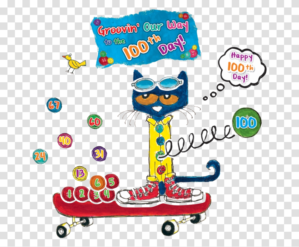 Pete The Cat Tcr Groovy Days Of School Bulletin Pete The Cat Bulletin Board, Advertisement, Poster Transparent Png