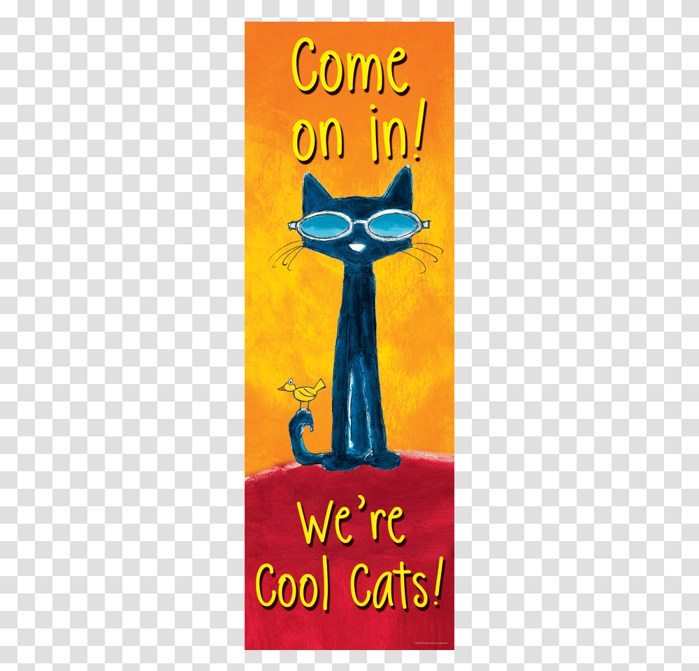 Pete The Cat Welcome Banner, Poster, Advertisement, Modern Art, Painting Transparent Png