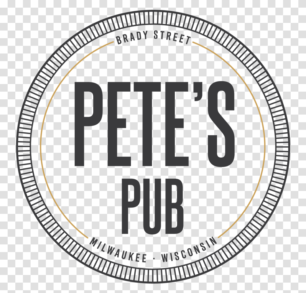 Petequots Pub Logo Cmyk Circle, Label, Clock Tower, Coin Transparent Png