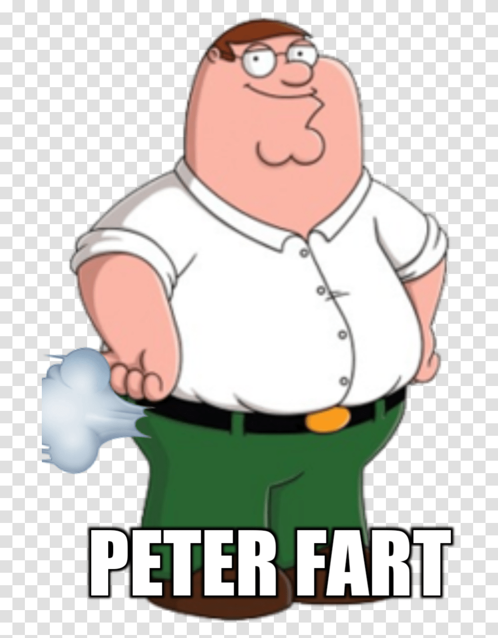 Peter Fart Peter Griffin Cartoon Clip Art Peter Griffin Family Guy, Person, Human, Chef, Snowman Transparent Png