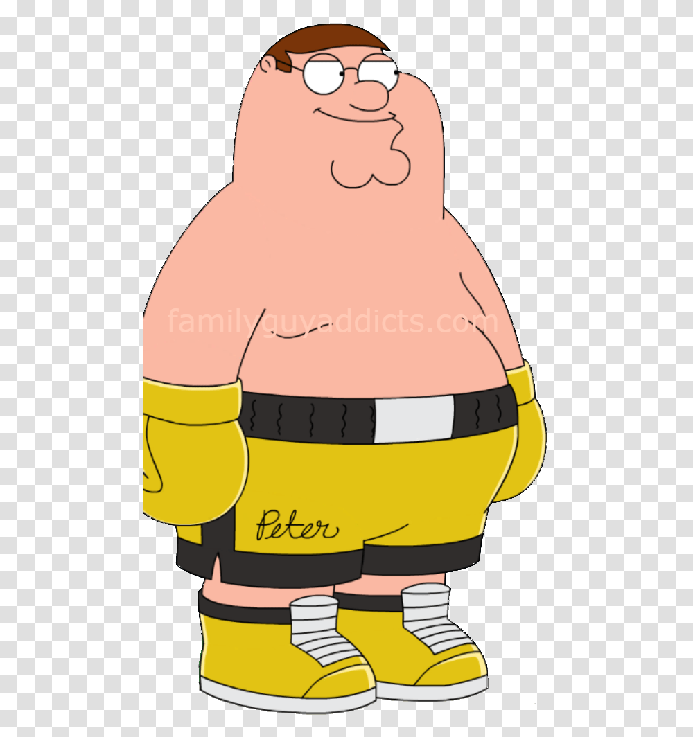 Peter Griffin Boxer Clipart Peter Griffin Rocky Balboa Family Guy Peter Boxing, Plot, Apparel, Label Transparent Png