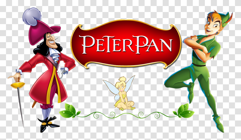 Peter Pan Captain Hook Cartoon Characters, Person, Parade, Vegetation, Plant Transparent Png
