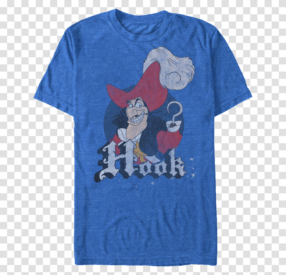 Peter Pan Captain Hook T Shirt, Apparel, T-Shirt Transparent Png