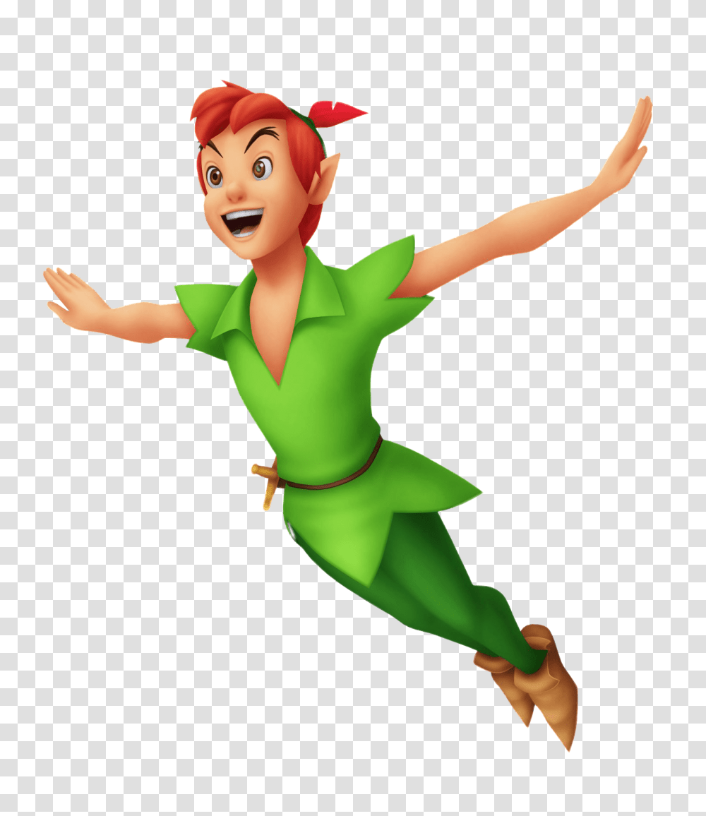 Peter Pan, Character, Elf, Person, Green Transparent Png