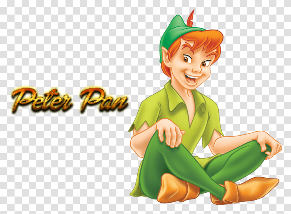 Peter Pan Clipart Free Peter Pan Disney, Person, Elf, Hat Transparent Png