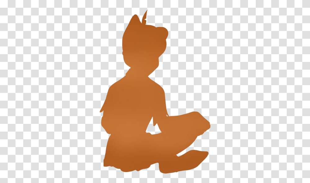 Peter Pan Images Peter Pan Sitting Silhouette, Person, Human, Back Transparent Png