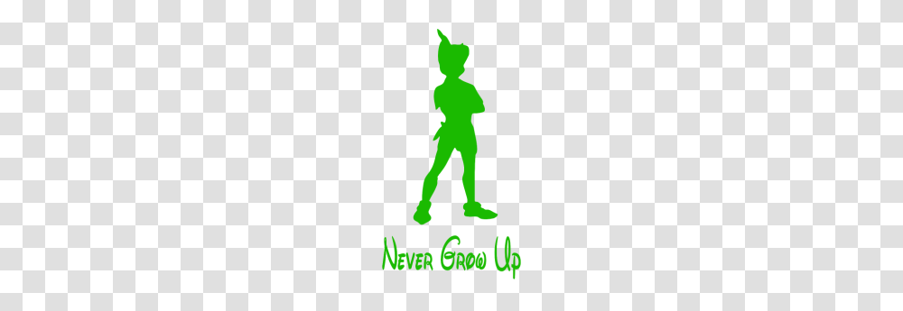 Peter Pan Never Grow Up, Poster, Advertisement, Green, Alien Transparent Png