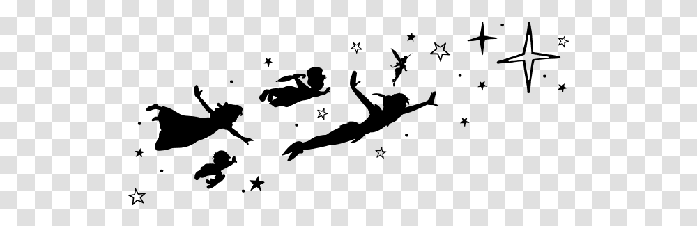 Peter Pan Peter And Wendy Drawing Wall Decal Peter Pan Silhouette, Gray, World Of Warcraft, Halo Transparent Png