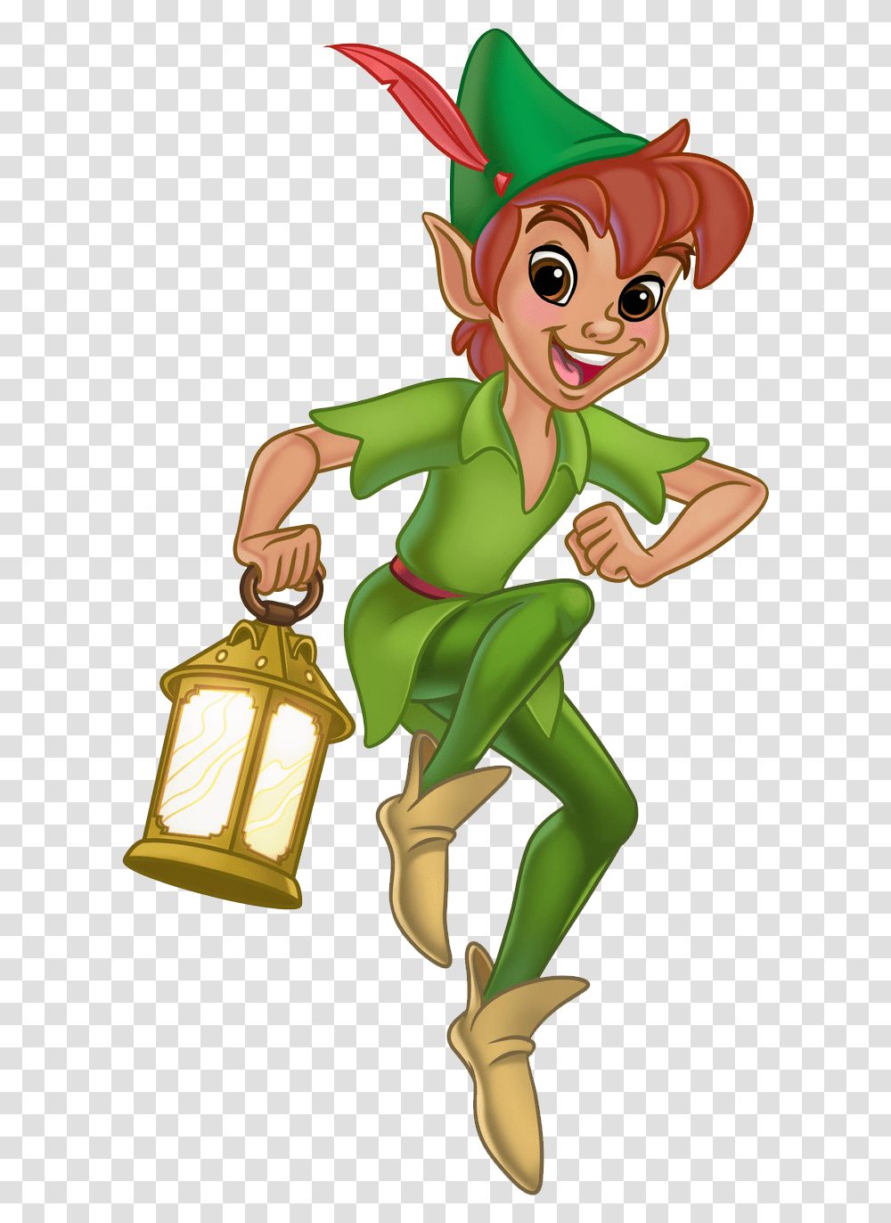 Peter Pan Pic Clipart Download Mickey Mouse And Peter Pan, Toy, Lantern, Lamp, Elf Transparent Png